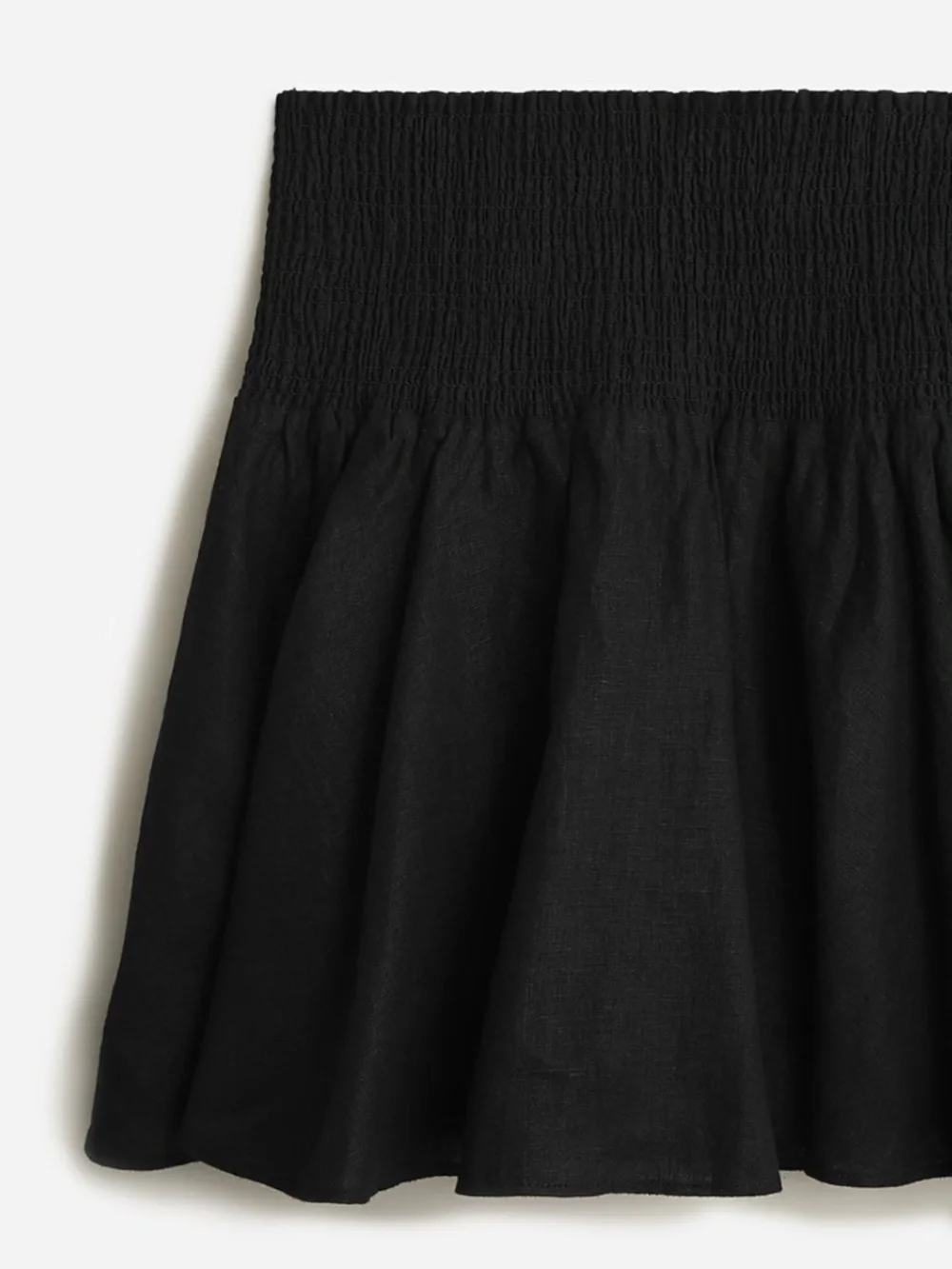 J. Crew Linen Smocked Skirt